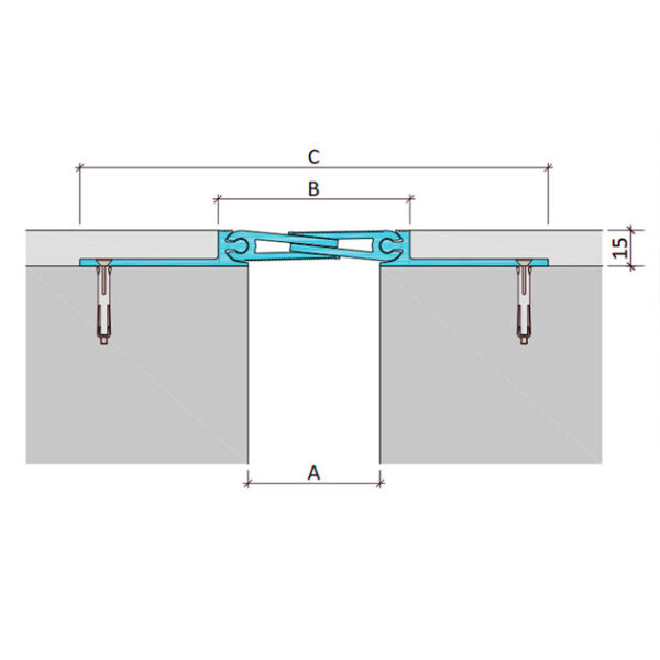 Inernal dilatation profile Aquastop ДША-15-УГЛ/038