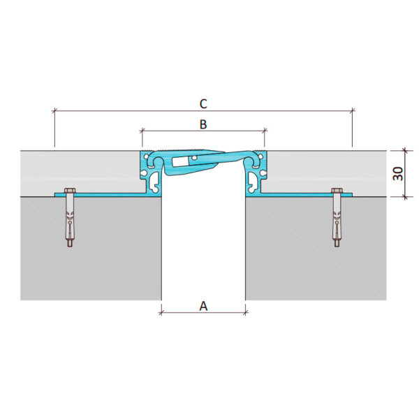 Inernal dilatation profile Aquastop ДША.ТC-30-УГЛ/235