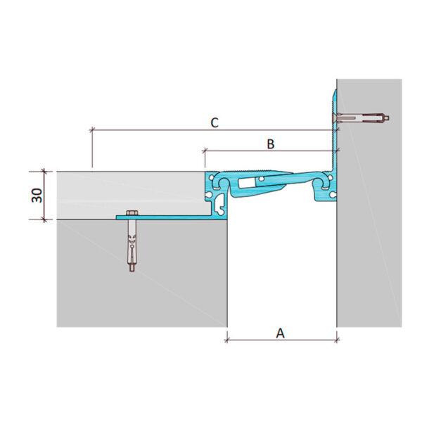 Inernal dilatation profile Aquastop ДША.Т-30/055