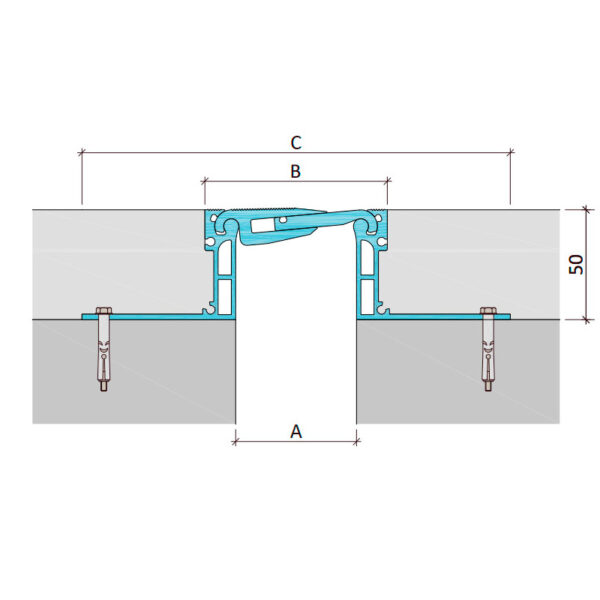 Inernal dilatation profile Aquastop ДША.ТC-50-УГЛ/235