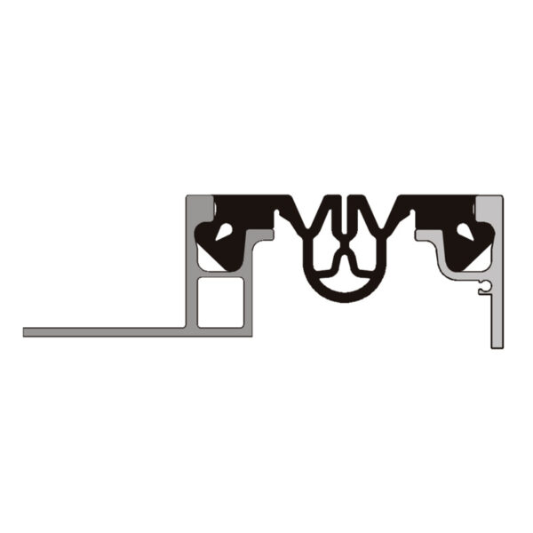Inernal dilatation profile Aquastop ДШН-УГЛ/085 на опорах КД 105х8 1 Inernal dilatation profile Aquastop ДШН-УГЛ/112 на опорах КД 205х8
