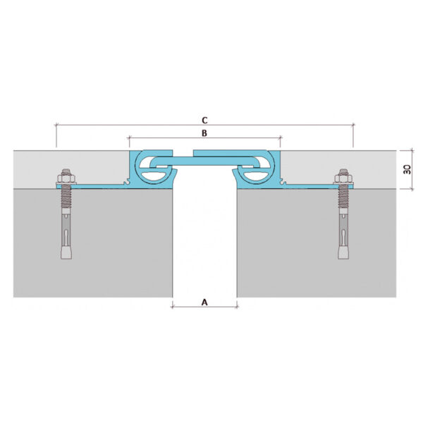 Inernal dilatation profile Aquastop ДВА-30/050