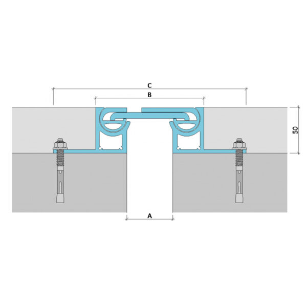 Inernal dilatation profile Aquastop ДВА-50/050